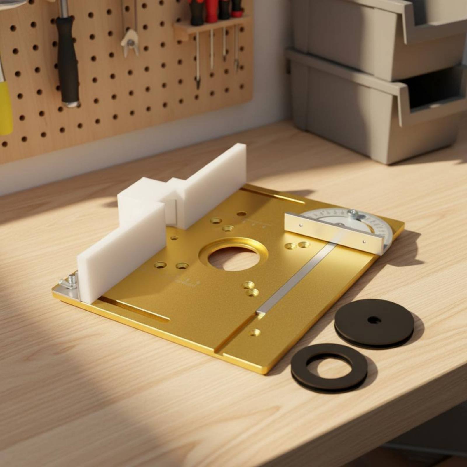 Power Tools Guide - Alüminyum Router Masa Ekleme Plakası Aşınmaya