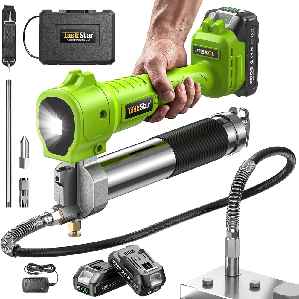 Power Tools Grease - Taskstar 10000PSI Elektrikli Gres Tabancası Kiti