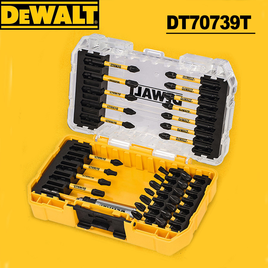 Power Tools Yellow And Black - DeWalt 31 Parça Vida Sıkma Seti/Tornavida