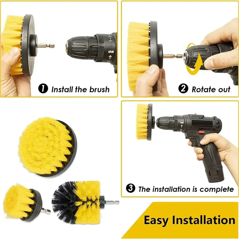 3 Parça/Set Güçlü Matkap Fırça - Power Tools List incelemesi ve fiyatı