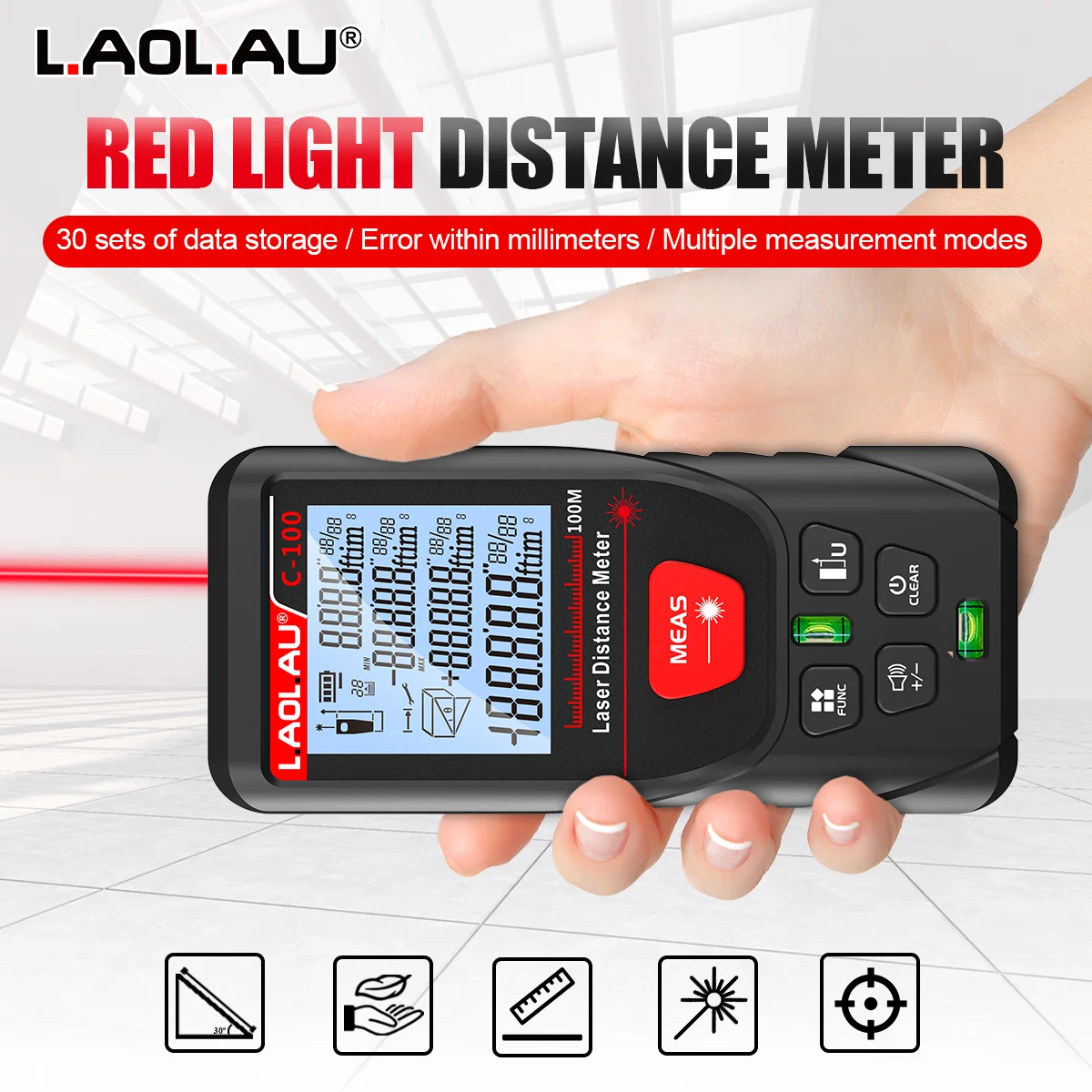 LAOLAU Dijital Lazer Mesafe Öl - Power Tools Green incelemesi ve fiyatı