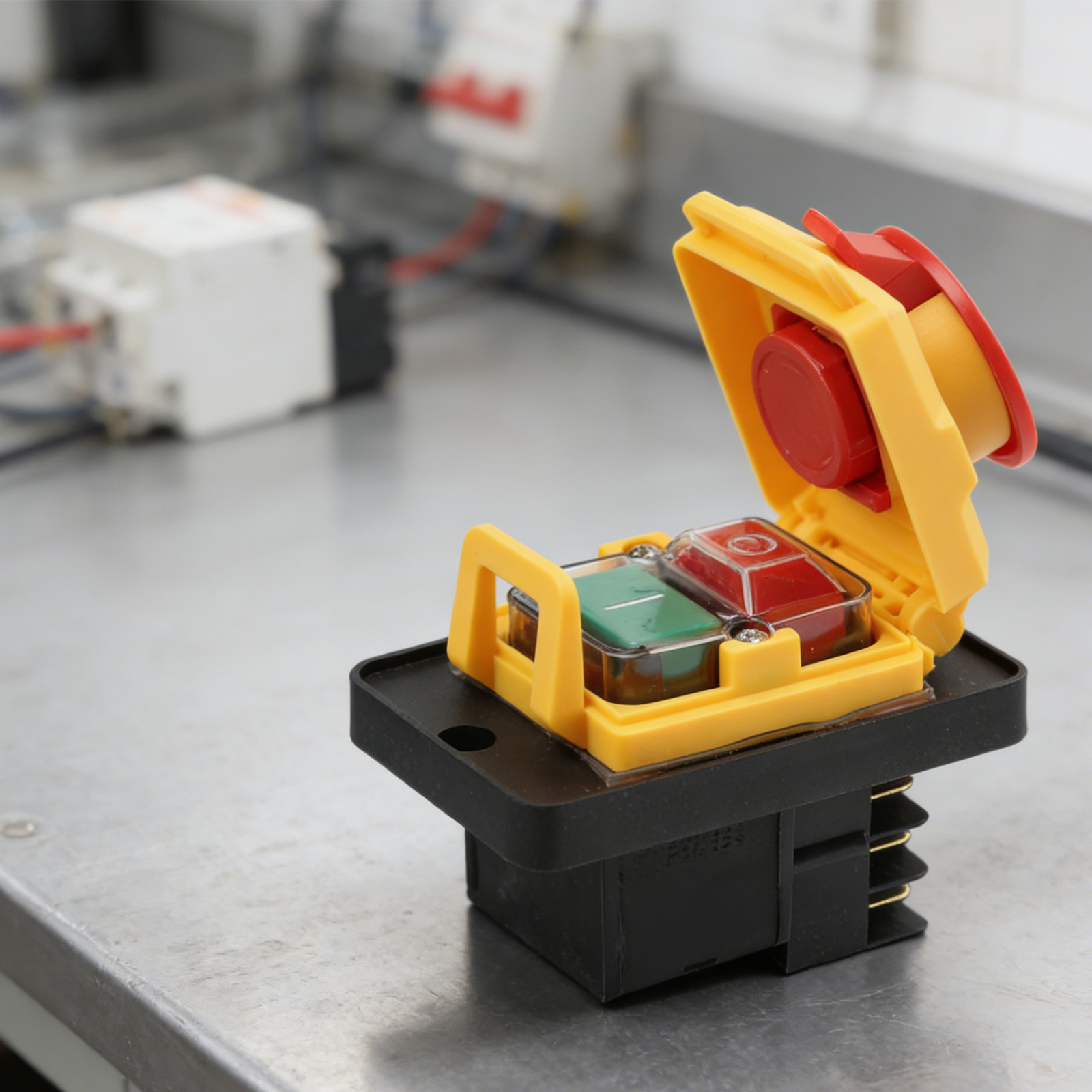 220V Buton Anahtarı Endüstriye - Power Tools Yellow And Black incelemesi ve fiyatı